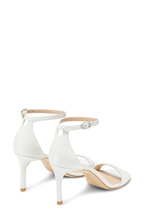 Stuart Weitzman Merinda Leather Sandals In White