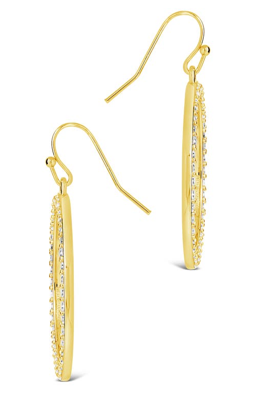 Sterling Forever Della Cubic Zirconia Circle Drop Earrings In Gold