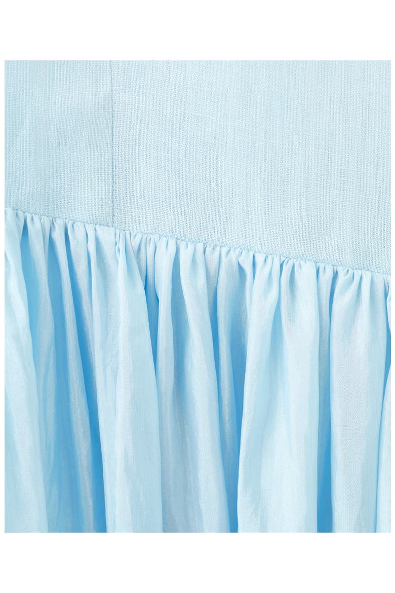 Ruched Sleeveless Maxi Dress, Alternate, color, SKY BLUE
