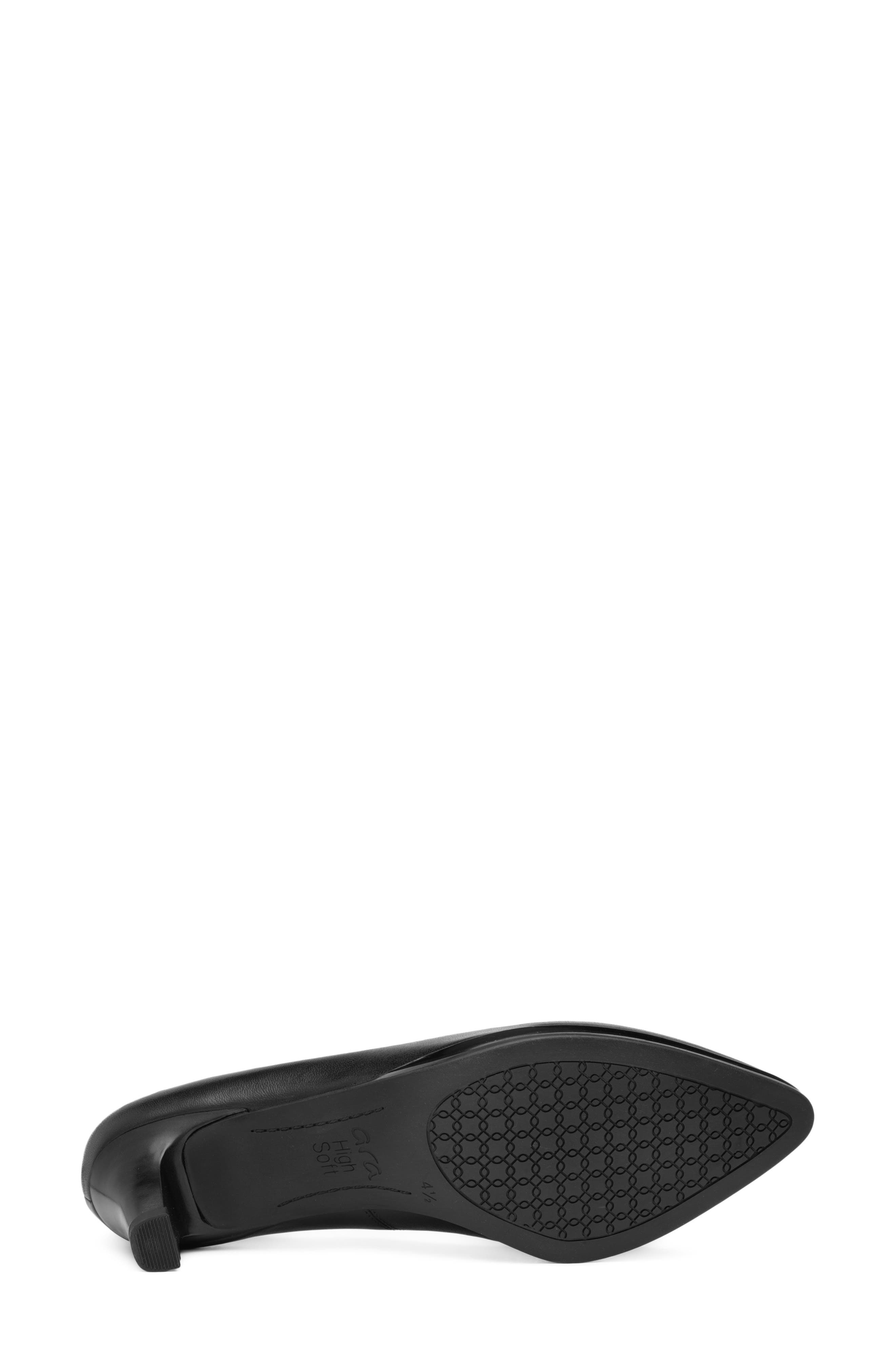 Amaryllis Leather Pump, Alternate, color, BLACK LEATHER