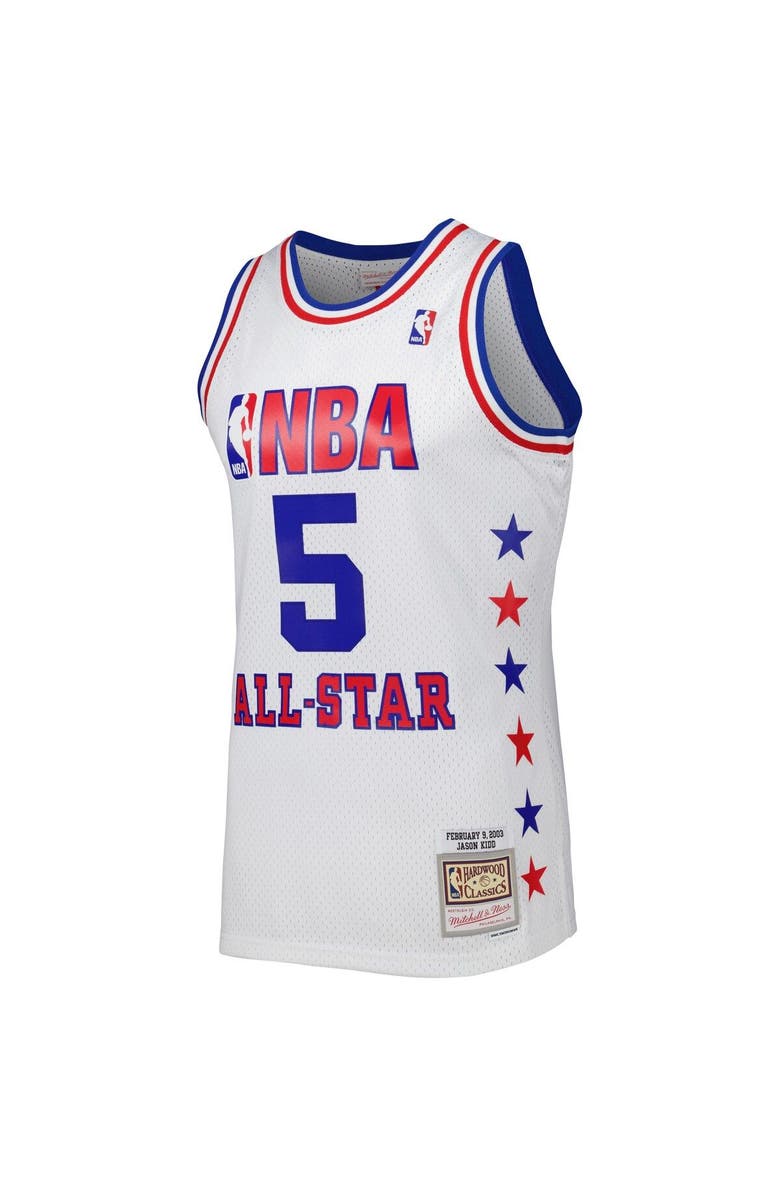 Mitchell & Ness Men's Mitchell & Ness Jason Kidd White Eastern Conference 2003 All Star Game Swingman Jersey, Alternate, color, White