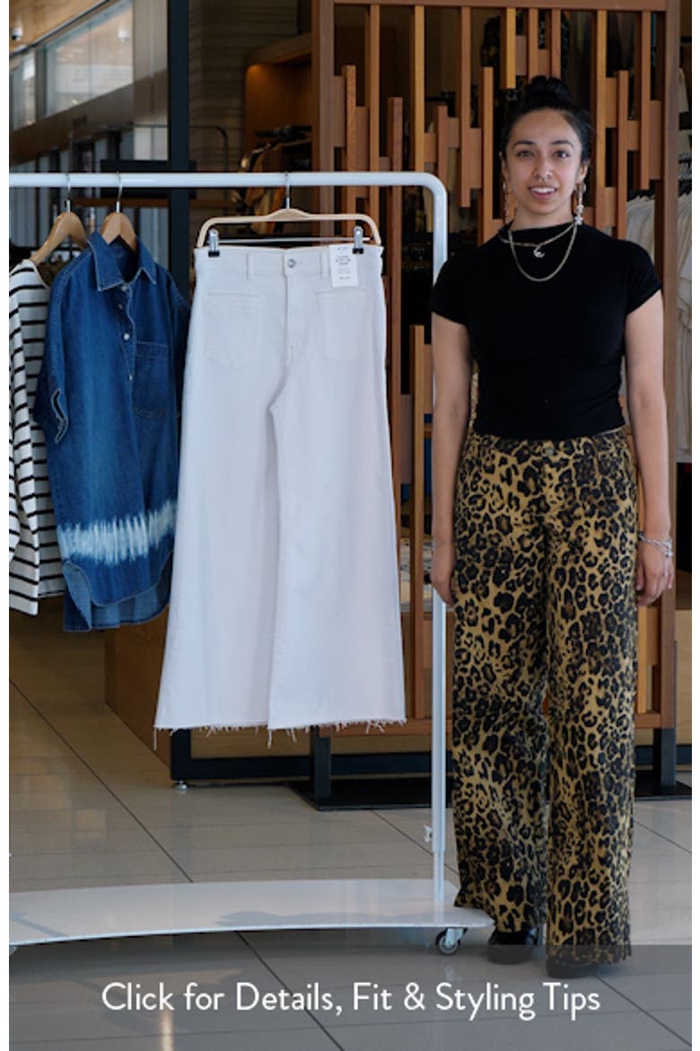 The Flared Wide Leg Crop Jeans video