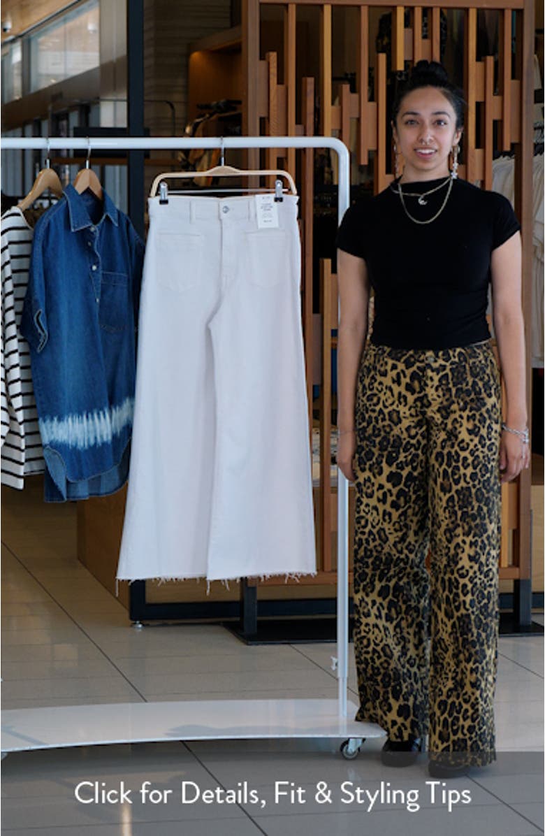 The Flared Wide Leg Crop Jeans, sales video thumbnail