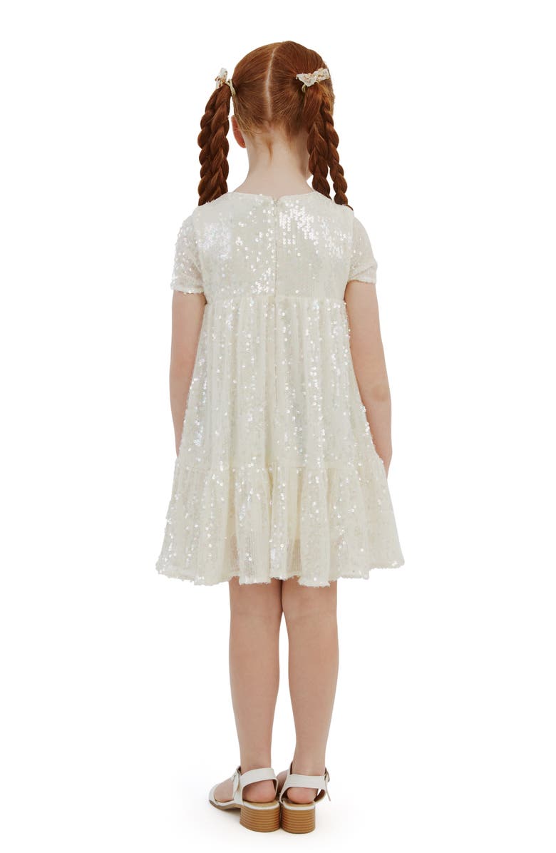 Bardot Junior Kids' Tiered Sequin Dress, Alternate, color, 