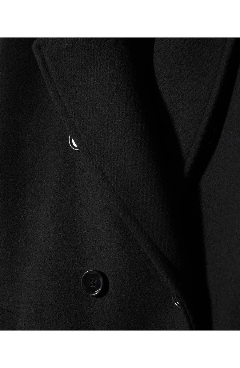 MANGO Oversize Double Breasted Wool Blend Coat, Alternate, color, 