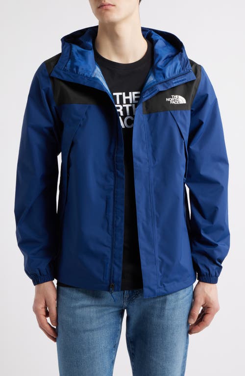 Shop The North Face Antora Rain Jacket In Estate Blue/tnf Black