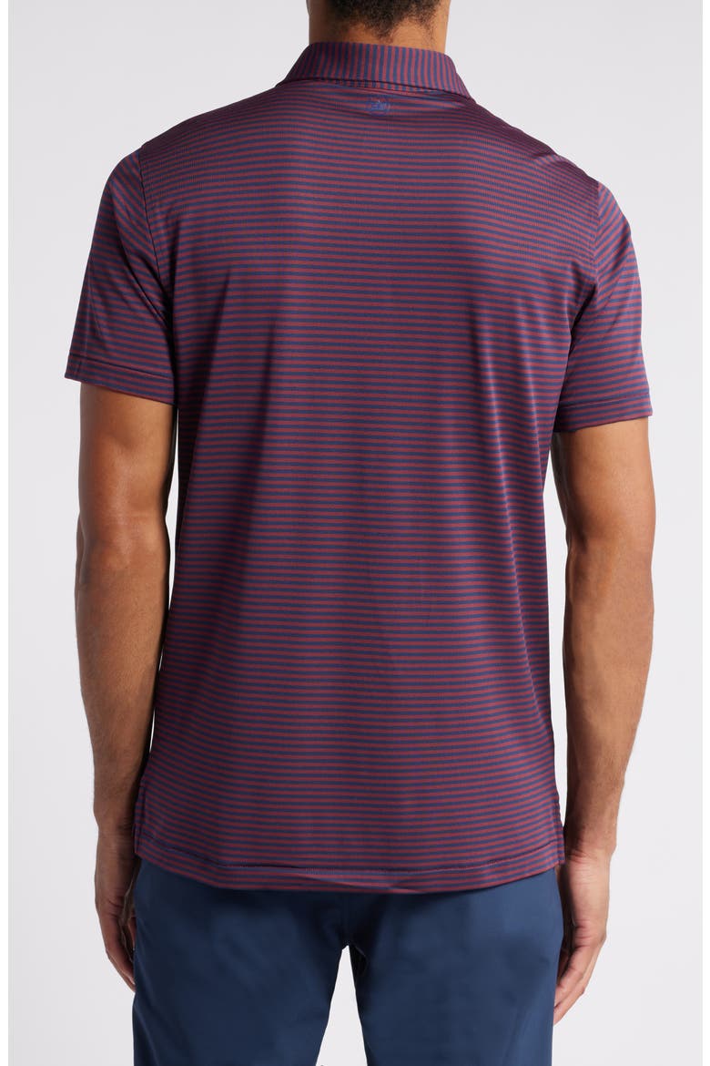 Mood Stripe Performance Mesh Polo, Alternate, color, NAVY