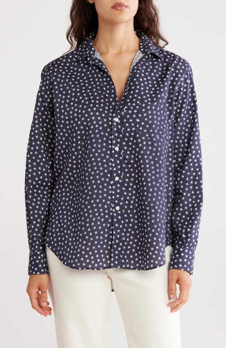 Frank & Eileen Eileen Star Print Relaxed Button-Up Shirt