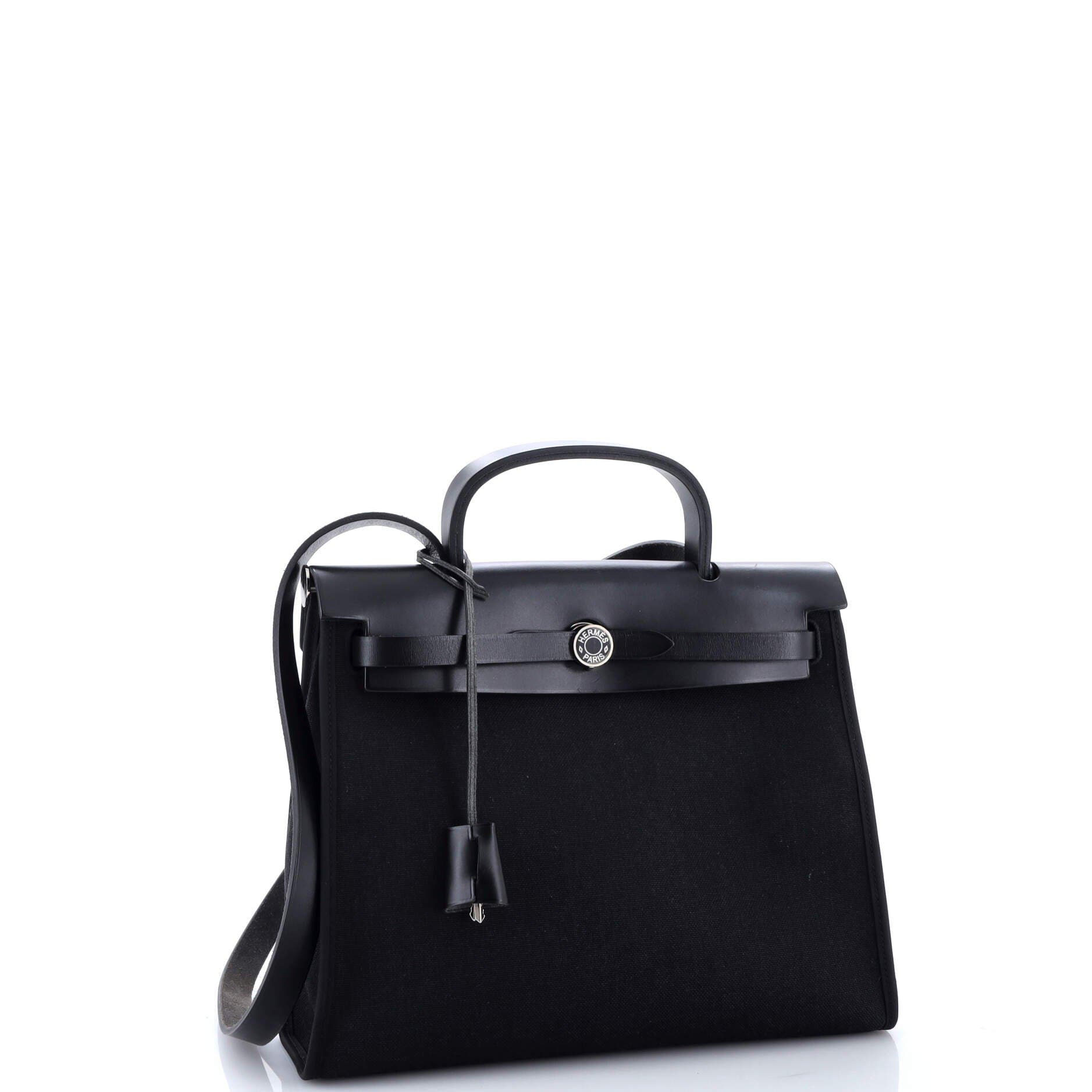 Pre-Owned Hermes Herbag Toile and Leather PM, Alternate, color, 