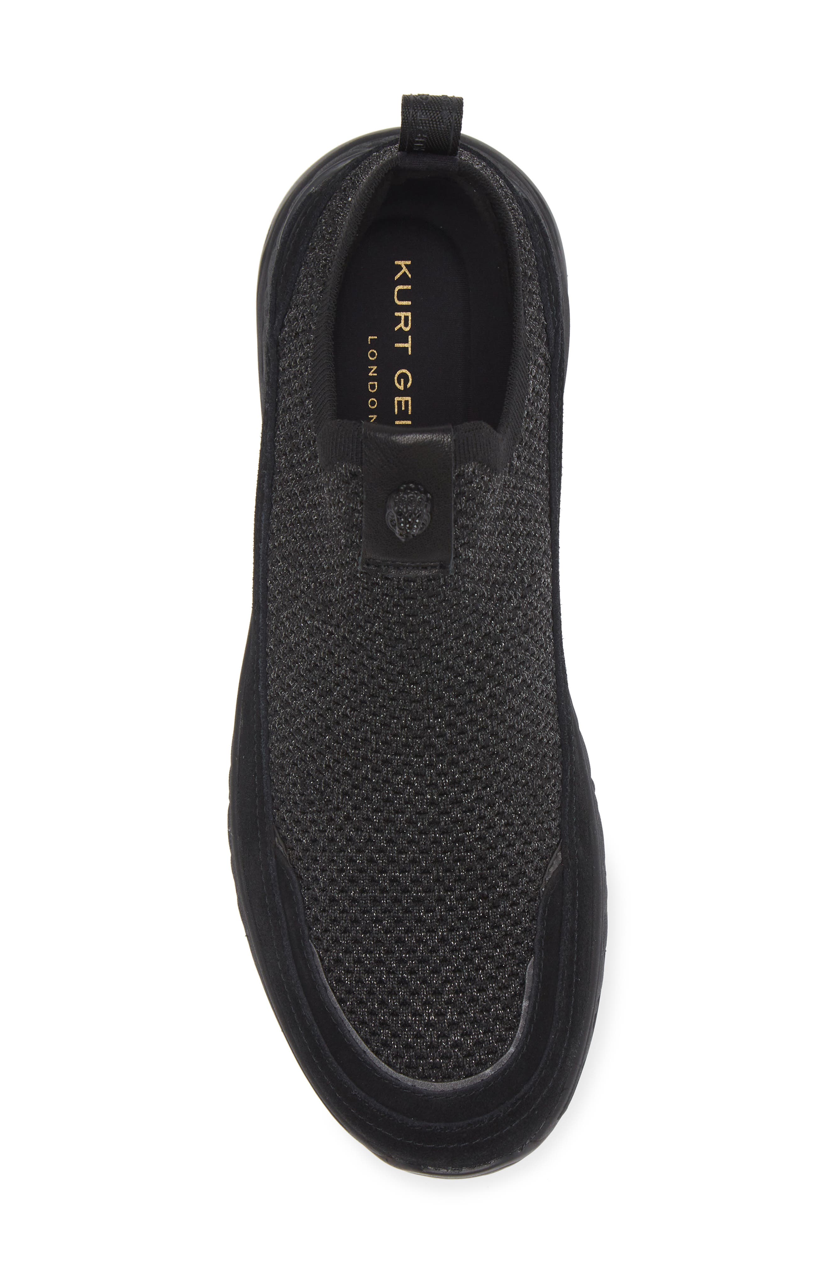 Kurt Geiger London Kensington Knit Slip-On Sneaker, Alternate, color, Black