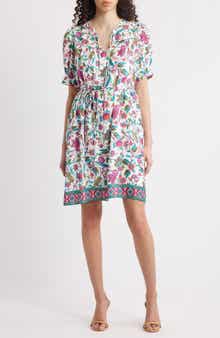 Julia Jordan Floral Print Short Sleeve Dress