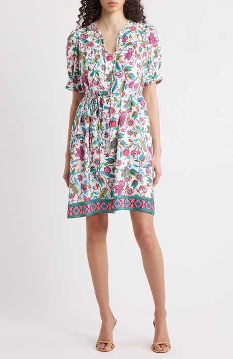 Julia Jordan Floral Print Short Sleeve Dress