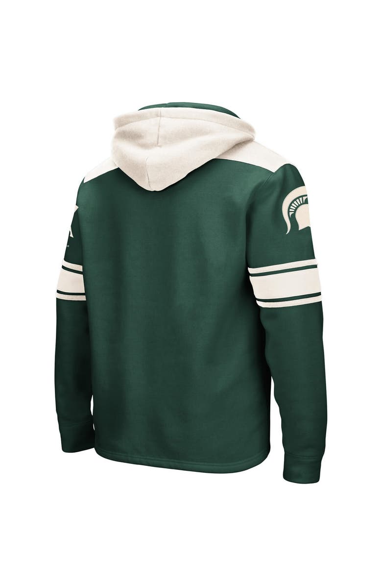 COLOSSEUM Men's Colosseum Green Michigan State Spartans 2.0 Lace-Up Pullover Hoodie, Alternate, color, Green