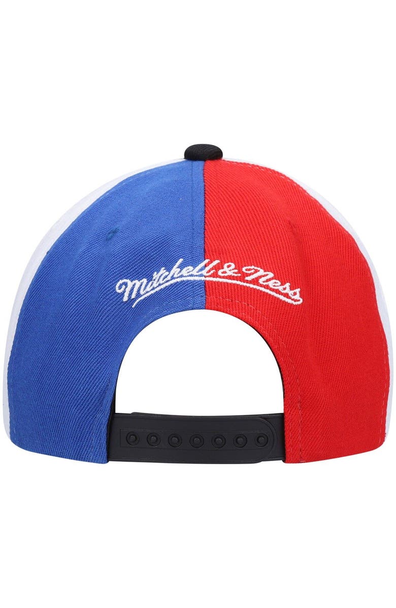 Mitchell & Ness Men's Mitchell & Ness x Lids Royal LA Clippers Team Era Pinwheel Stripe Snapback Hat, Alternate, color, 