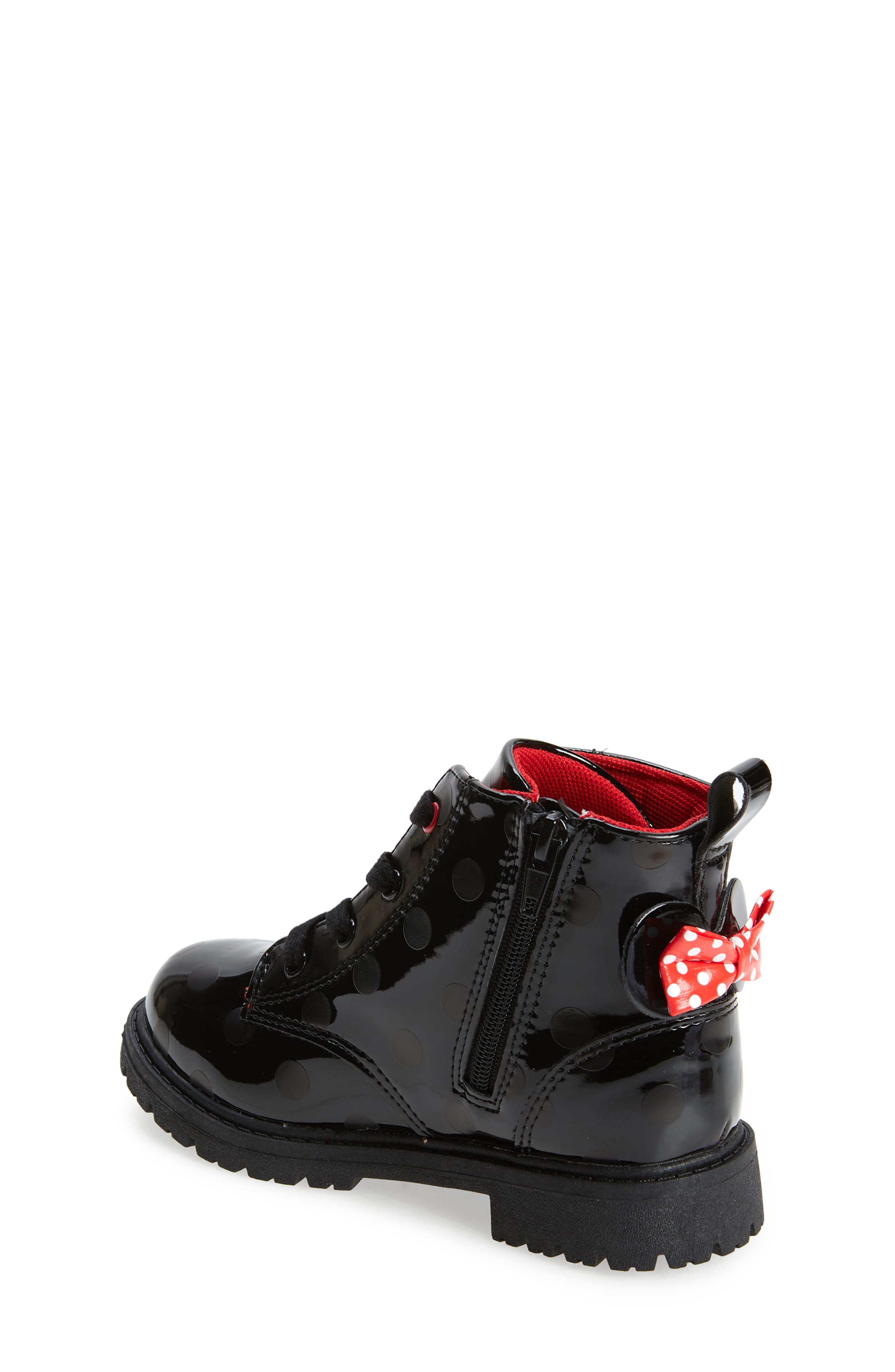 Tucker + Tate Kids' Minnie Mouse Combat Boot, Alternate, color, 
