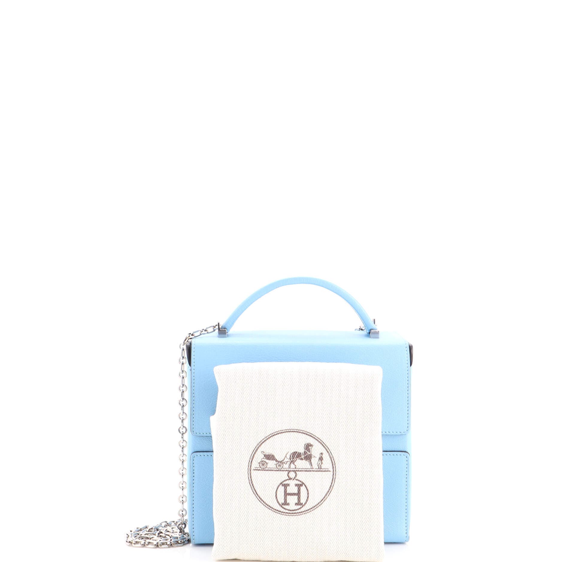 Cinhetic Top Handle Bag Chevre Mysore, Alternate, color, Blue