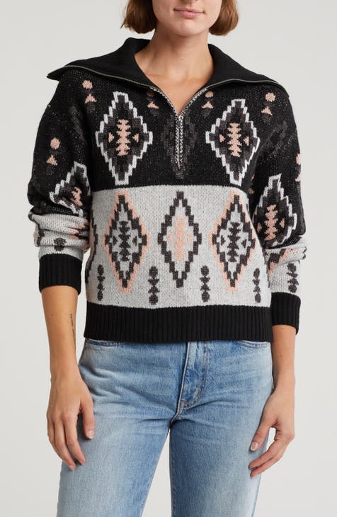 Miranda Half Zip Crop Sweater