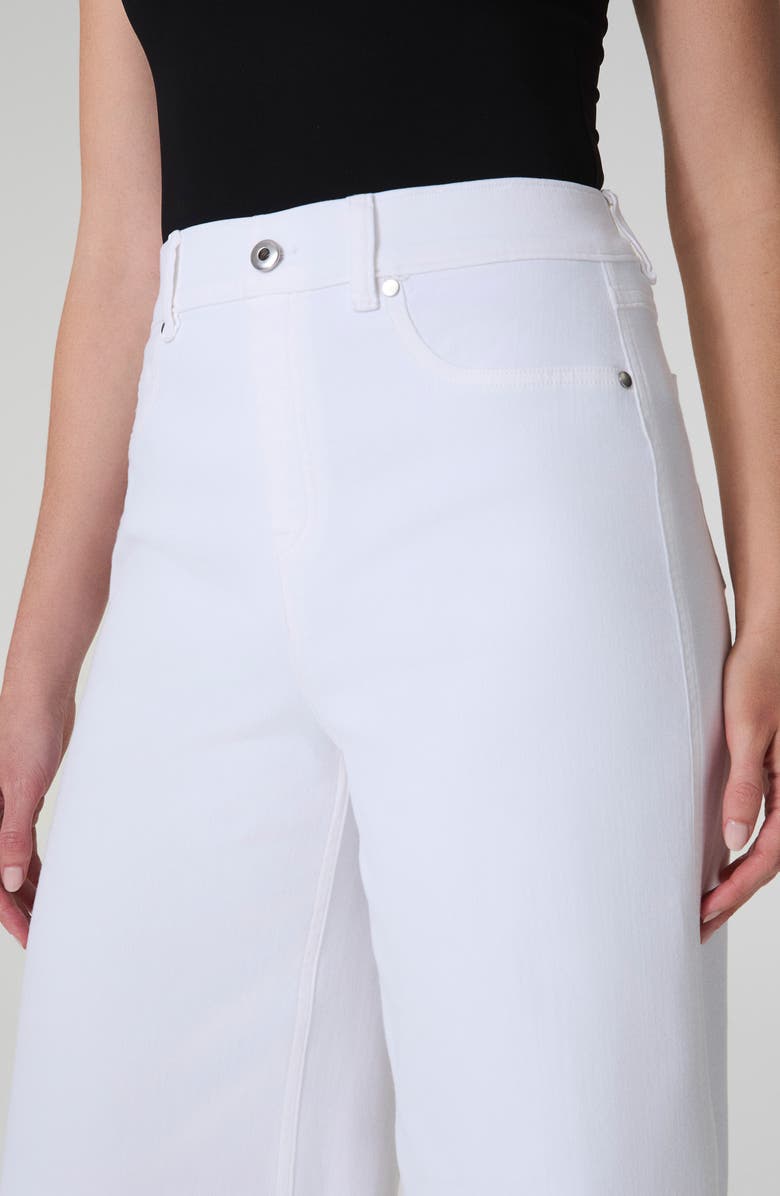 SPANX<sup>®</sup> Pull-On High Waist Wide Leg Jeans, Alternate, color, White