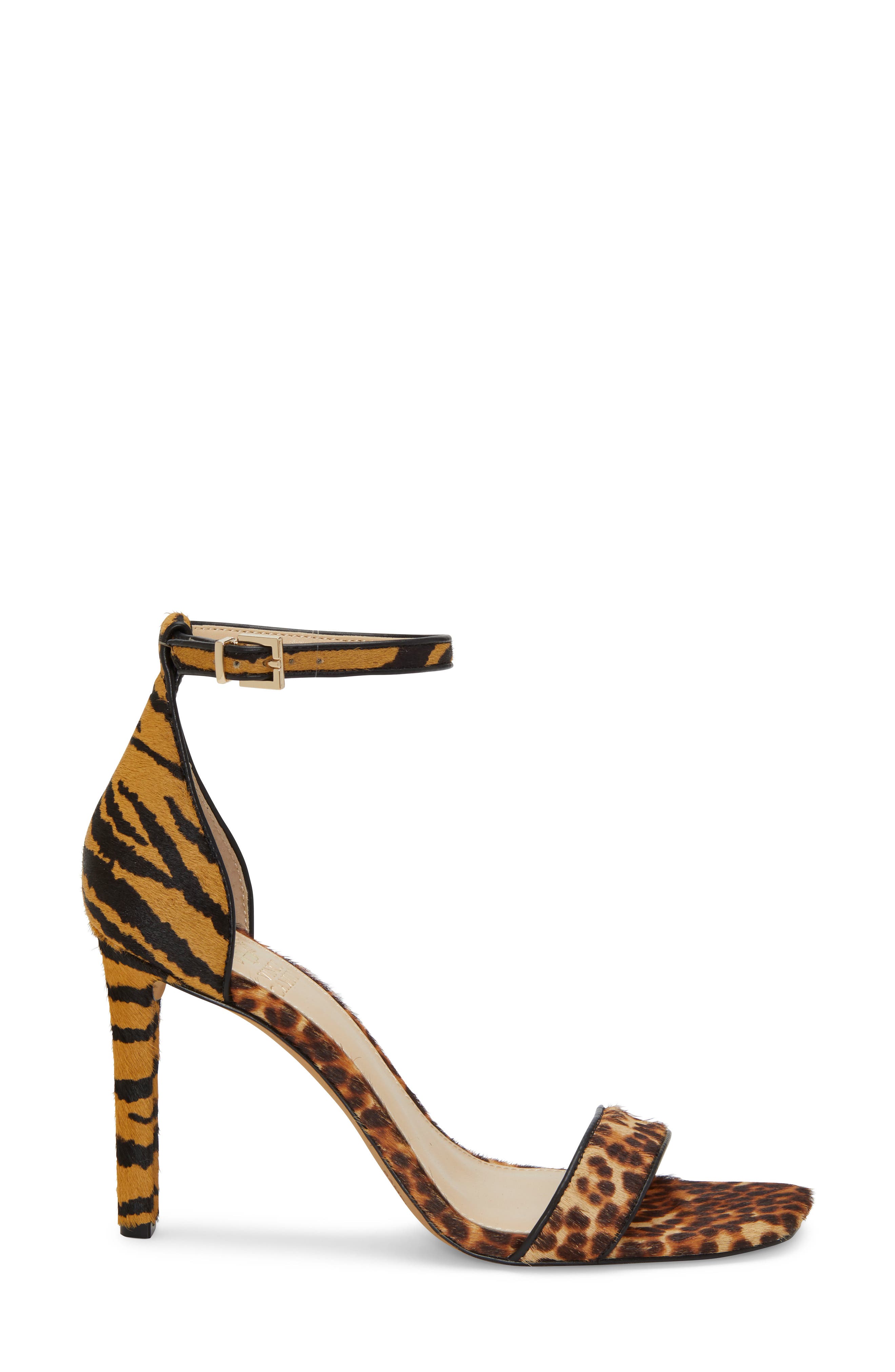 Lauralie Ankle Strap Sandal, Alternate, color, NATURAL CALF HAIR