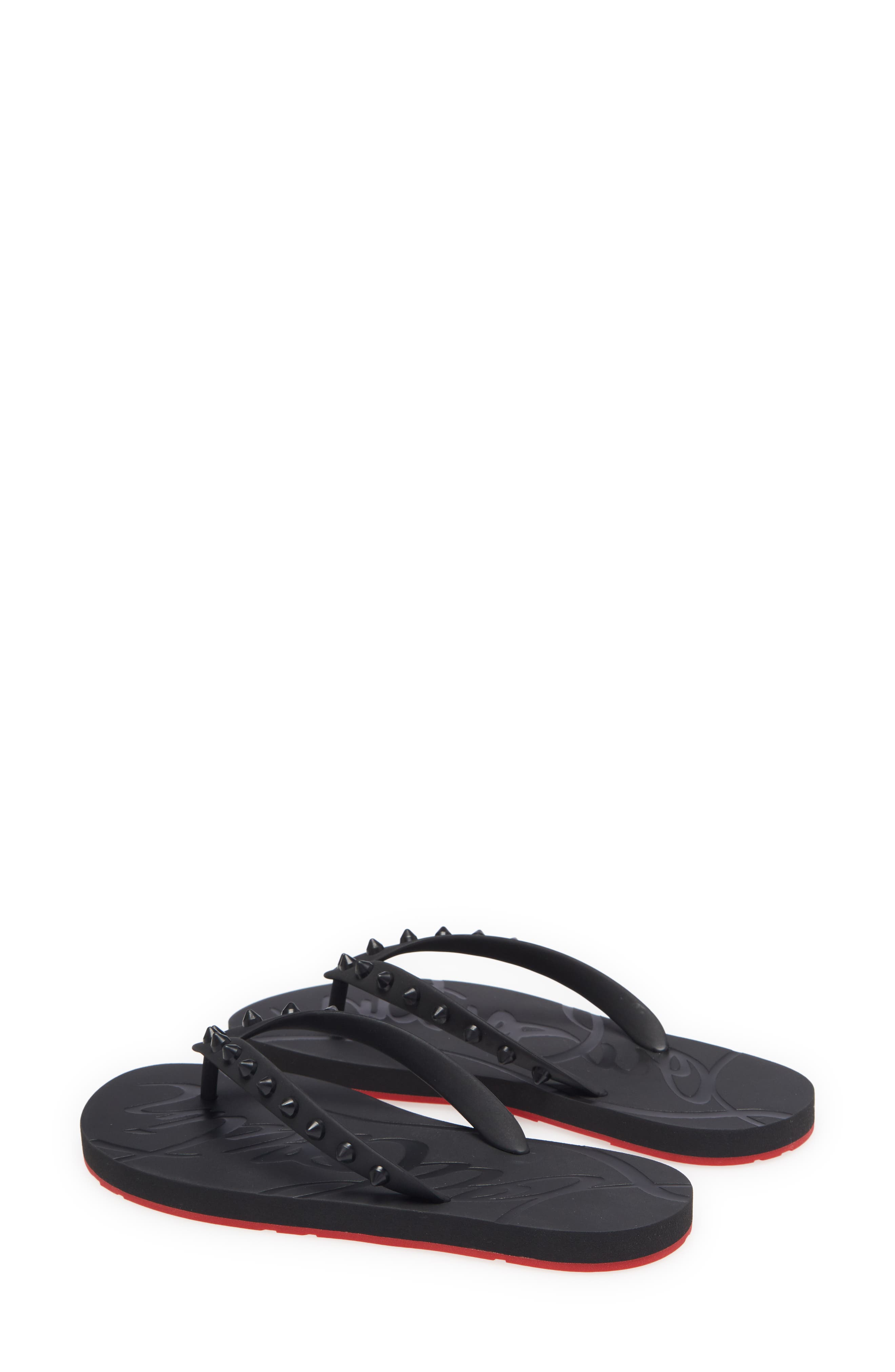 Loubi Flip Flop, Alternate, color, BLACK