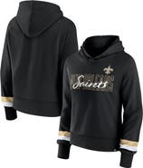 FANATICS Women's Fanatics Branded  Black New Orleans Saints Over Under Pullover Hoodie