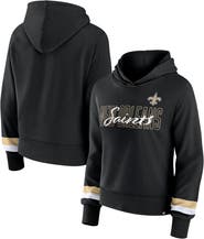 FANATICS Women's Fanatics Branded  Black New Orleans Saints Over Under Pullover Hoodie