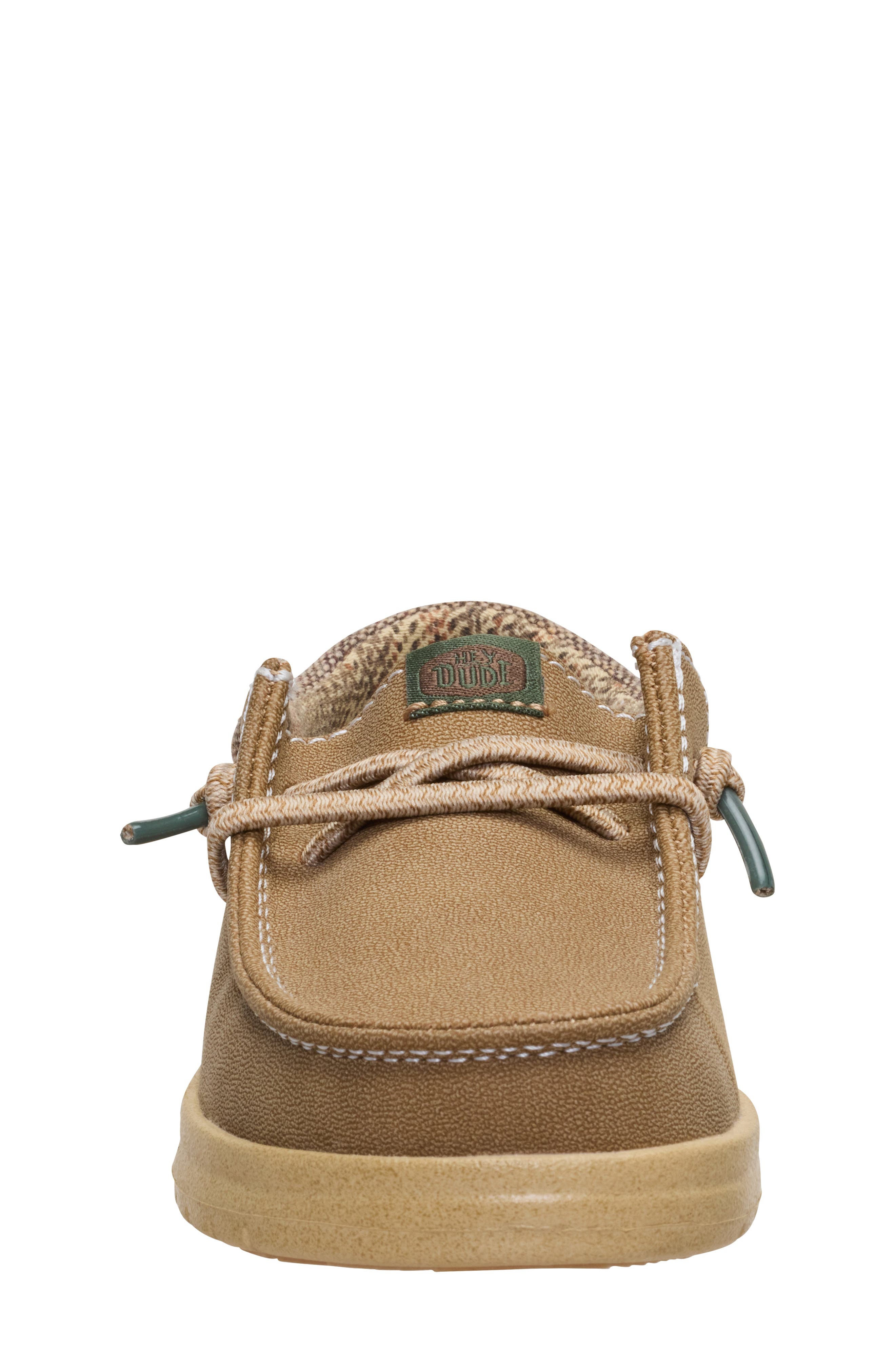 Hey Dude Kids' Paul Classic Slip-On, Alternate, color, Nut