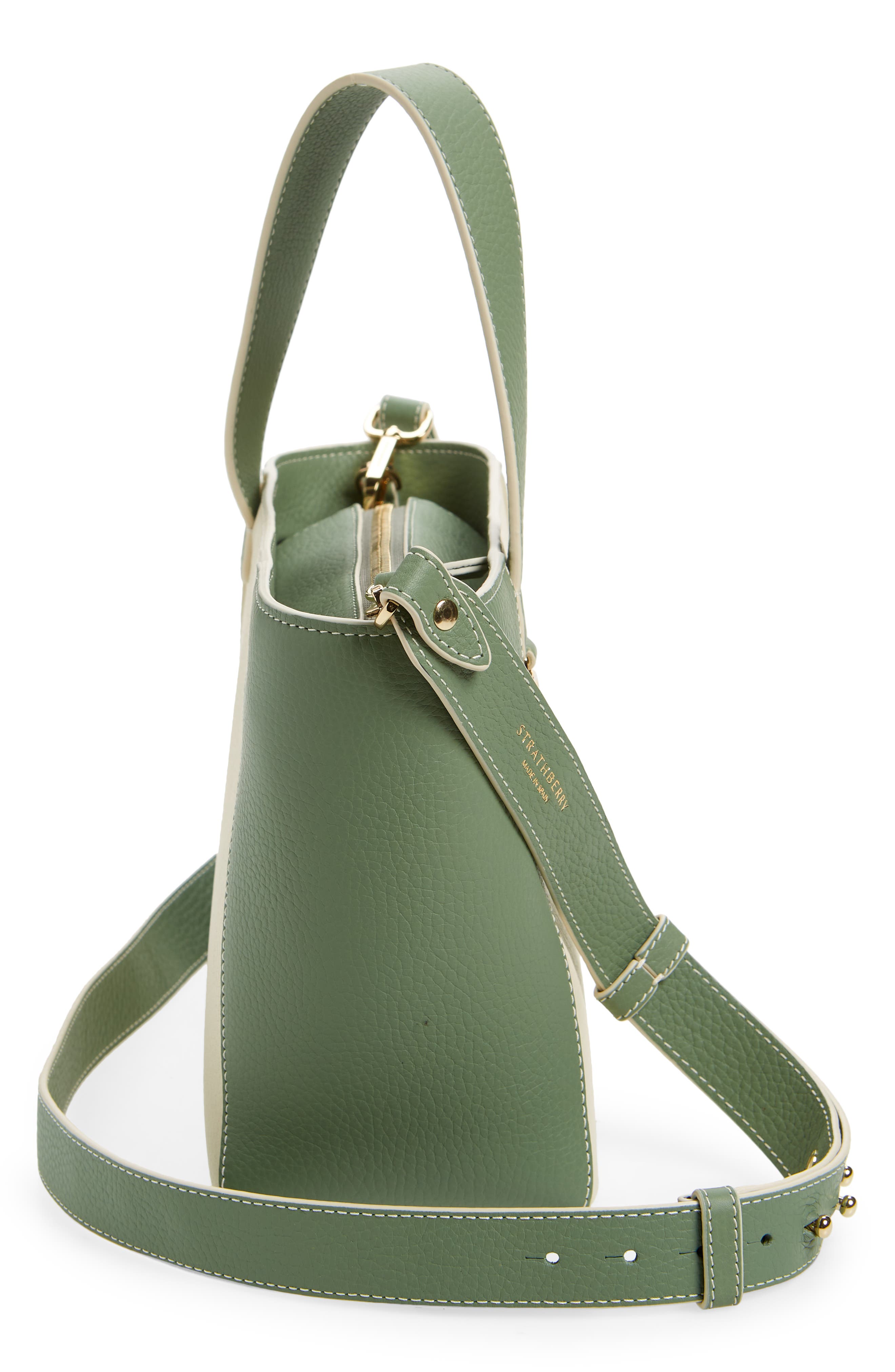 Strathberry Mini S Cabas Colorblock Leather Tote, Alternate, color, 