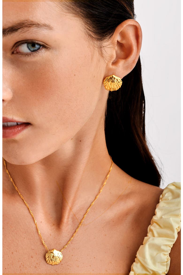 Cochellia Earrings, Alternate, color, Gold