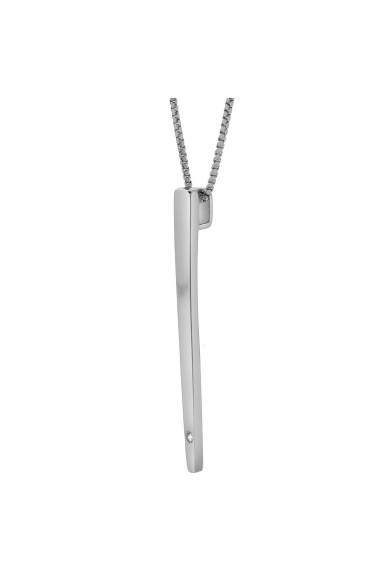 Kira Sterling Silver 0.08 Ct Diamond Bar Pendant, Main, color, 925 Sterling Silver