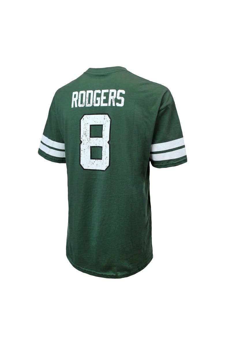 Majestic Threads Men's Majestic Threads Aaron Rodgers Green New York Jets Name & Number Oversize Fit T-Shirt, Alternate, color,