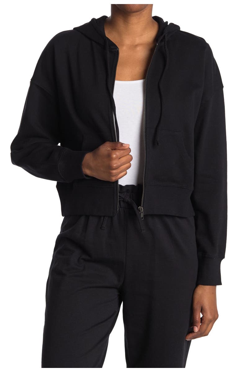 Abound Solid Crop Knit Hoodie, Main, color, 