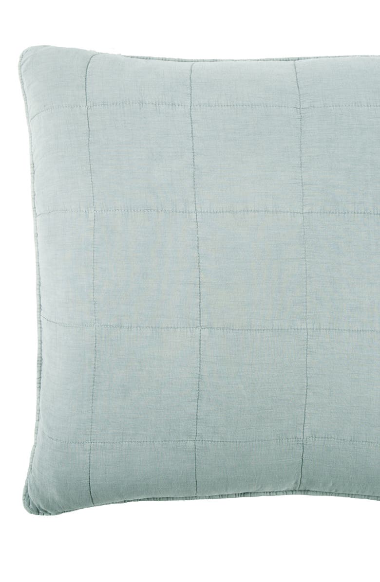 Pom Pom at Home Antwerp Large Euro Sham, Alternate, color, Sky