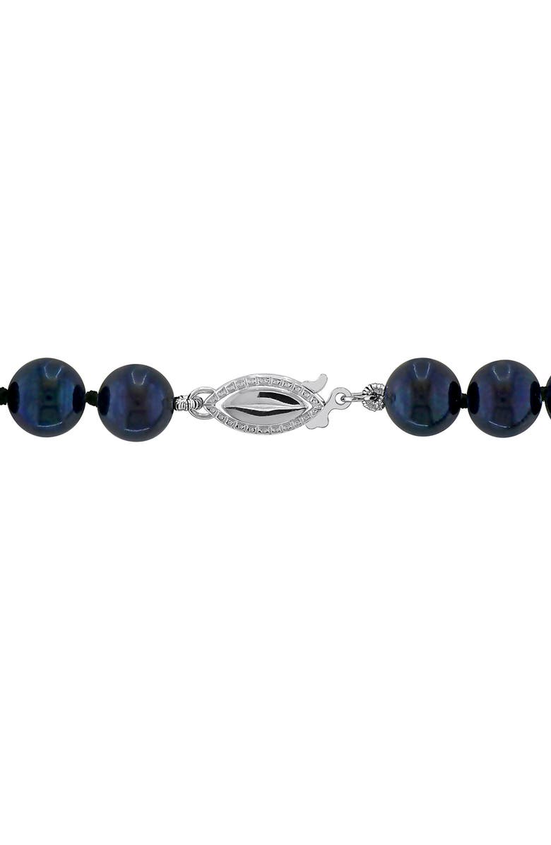 DELMAR Cultured Black Pearl Necklace, 7–7.5mm, Alternate, color, 
