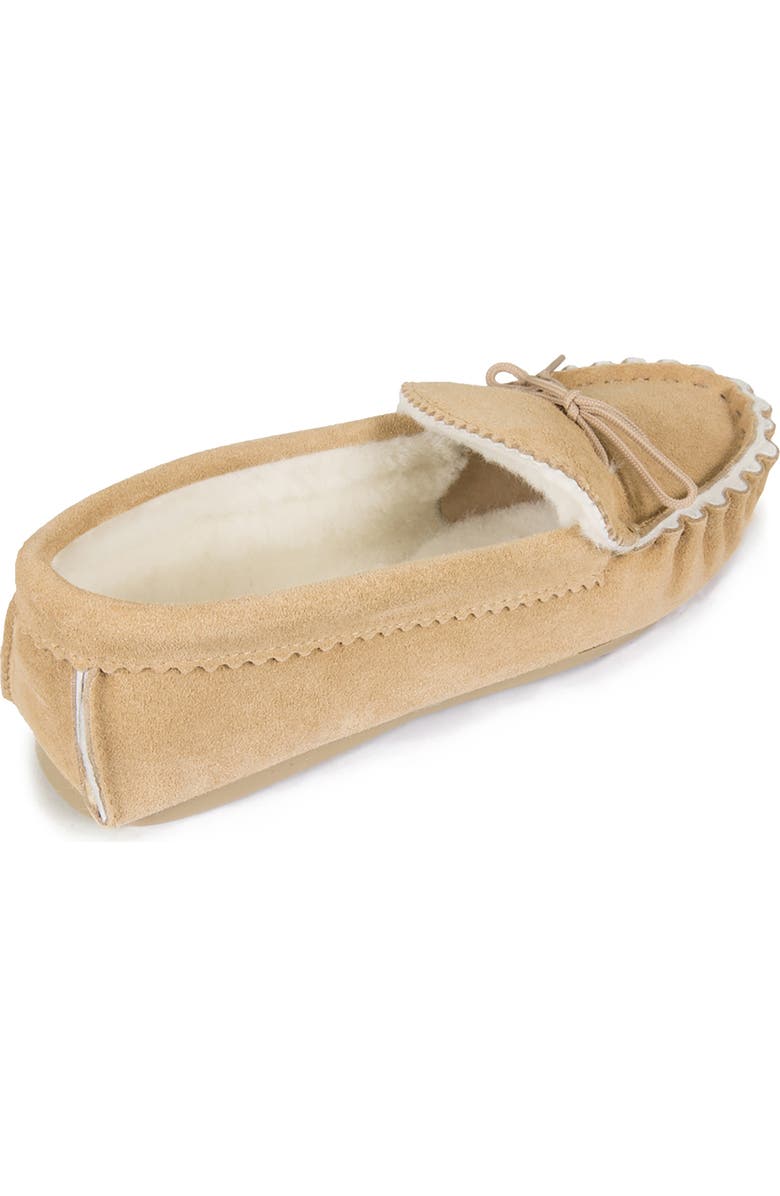 Celtic & Co. Loafer Moccasin Slippers, Alternate, color, Camel