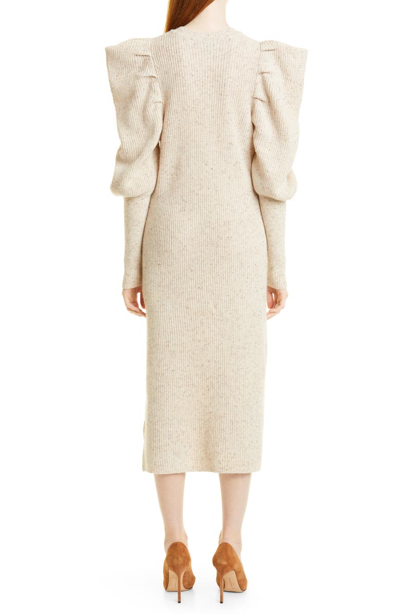 Ted Baker London Marnia Puff Sleeve Wool Blend Midi Sweater Dress, Alternate, color,