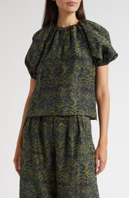 Ulla Johnson Talie Puff Sleeve Top