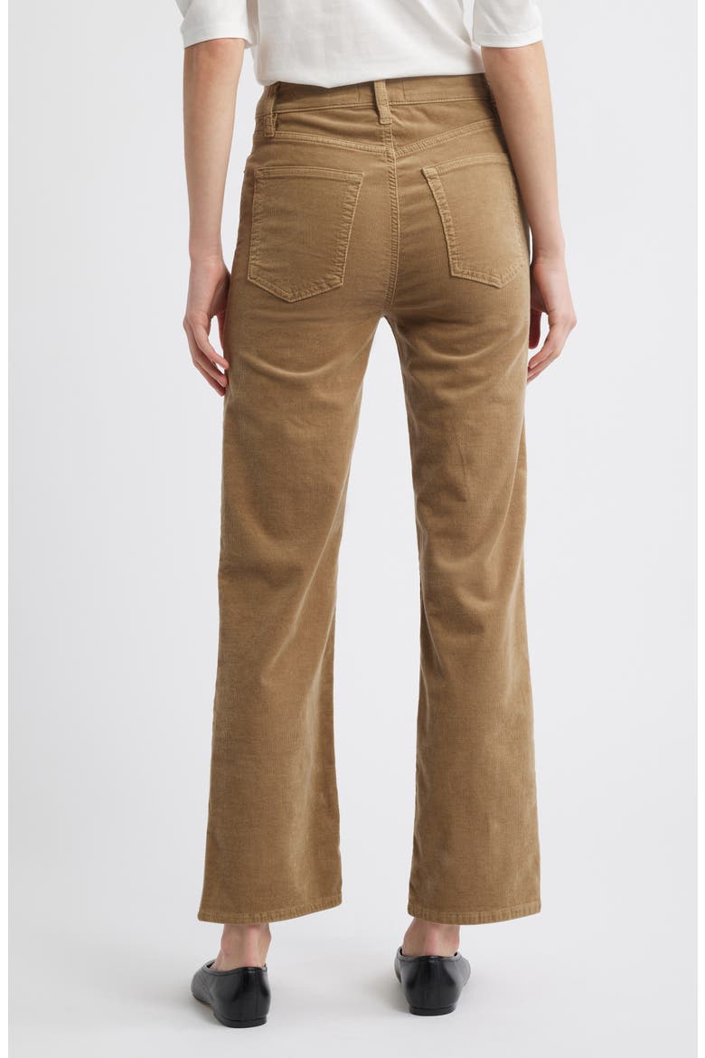 Le Sleek Corduroy Ankle Straight Leg Pants, Alternate, color, LIGHT BEIGE