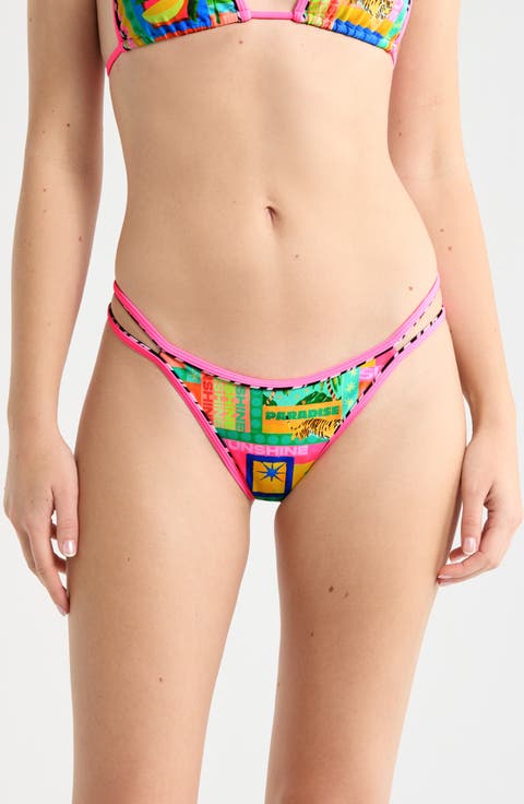 Double Bind Strappy Bikini Bottoms