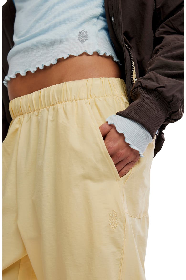 FP Movement Game Day High Rise Barrel Leg Pants, Alternate, color, SUNLIT YELLOW