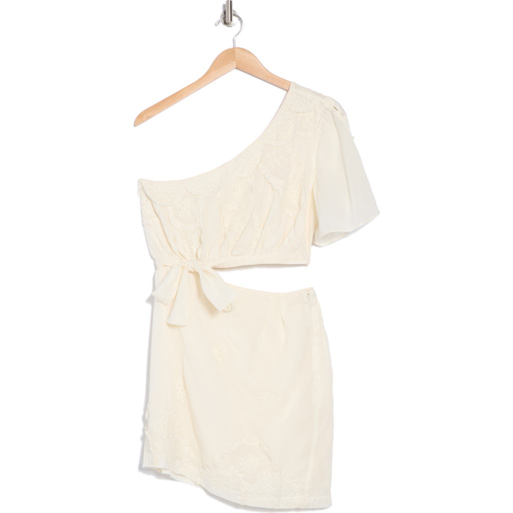 FREE PEOPLE FREE PEOPLE OPAL CUTOUT ONE-SHOULDER MINIDRESS