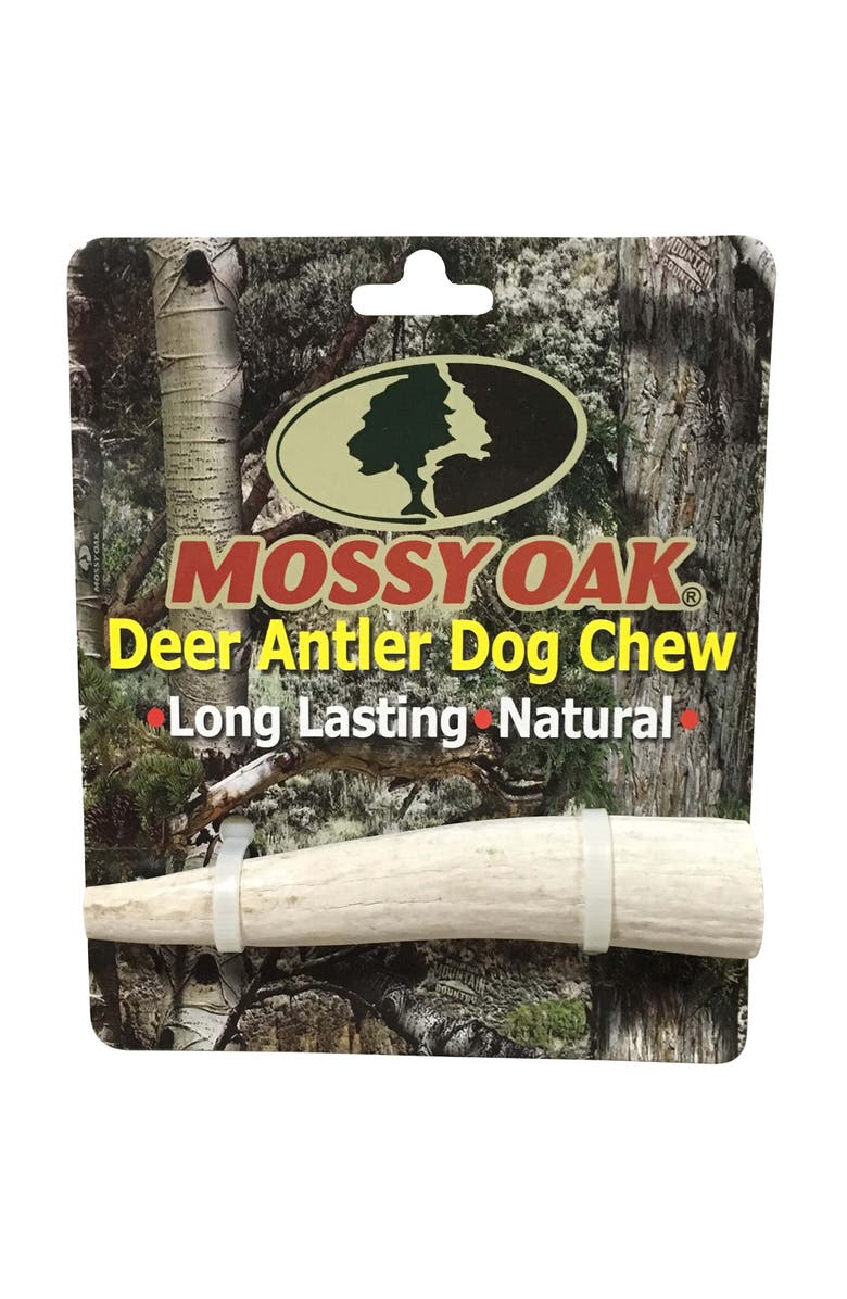 MOSSY OAK Deer Antler - Small - Dog Chew, Whole Piece, Long-Lasting Pet Treat, Main, color, Multicolored