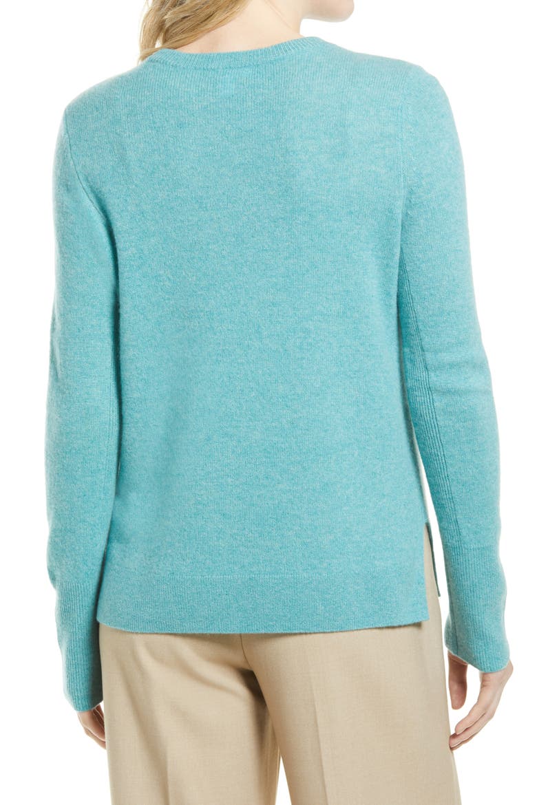 Cashmere Sweater, Alternate, color, TEAL TITANIC HEATHER