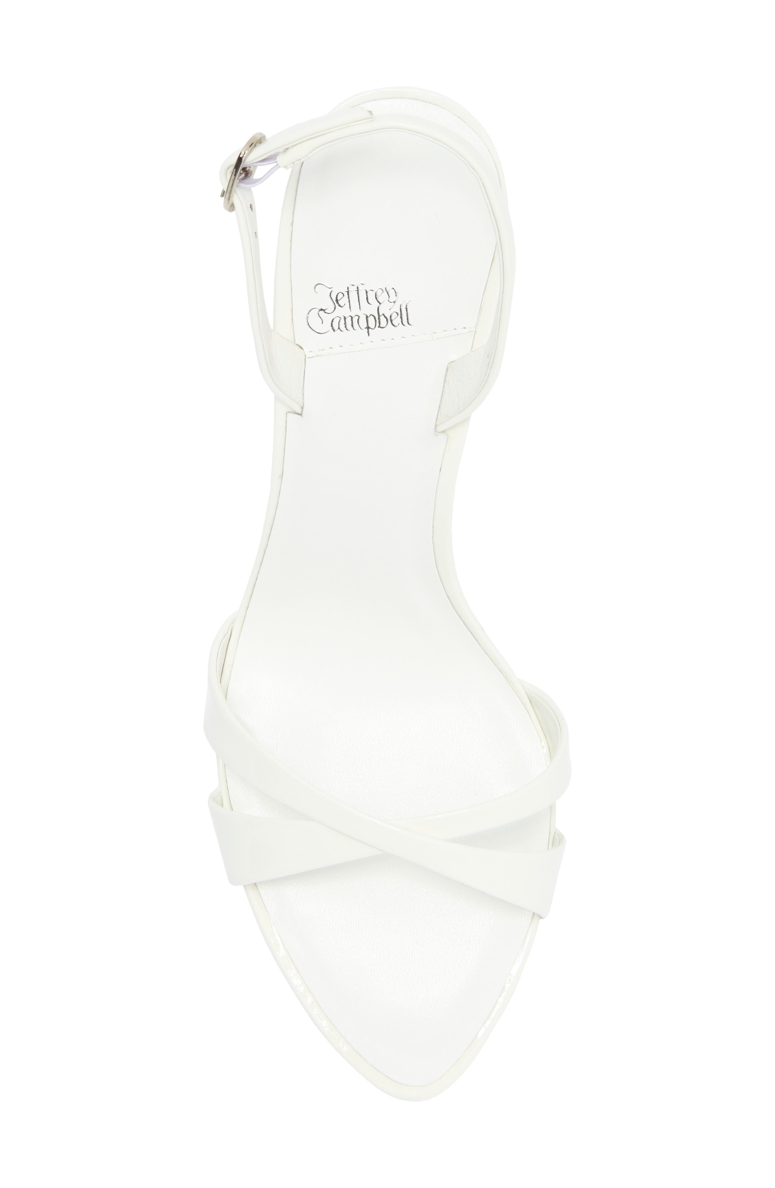 Jeffrey Campbell Marielle Slingback Sandal, Alternate, color, White Patent
