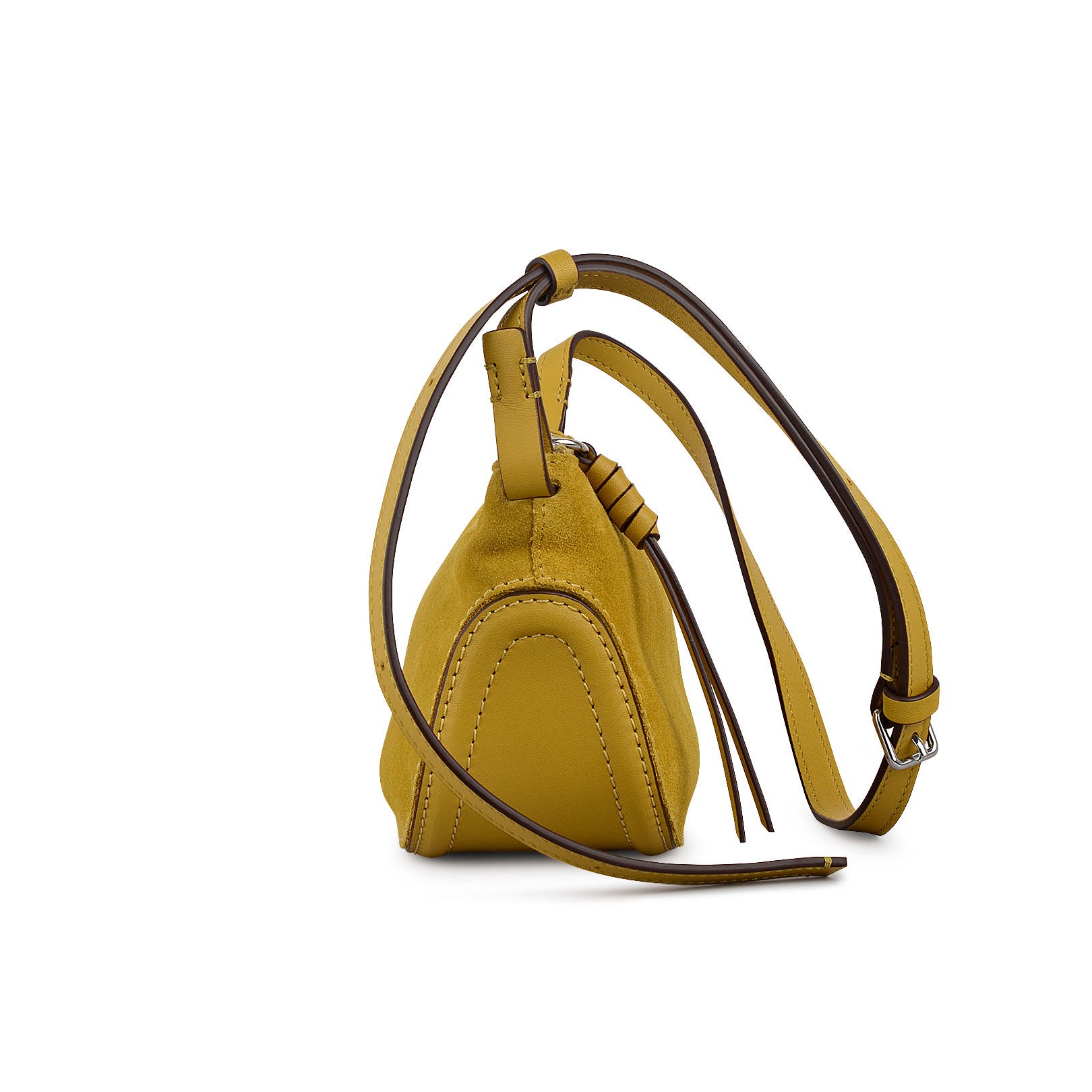 Radley The Iris - Suede Small Ziptop Crossbody Bag, Alternate, color, Ochre
