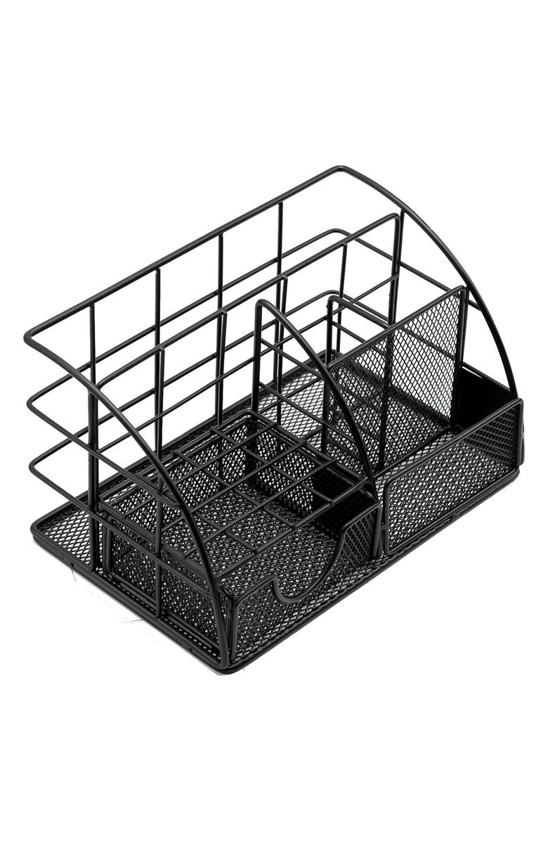 SORBUS All-in-One Stylish Desk Organizer - Black, Alternate, color,