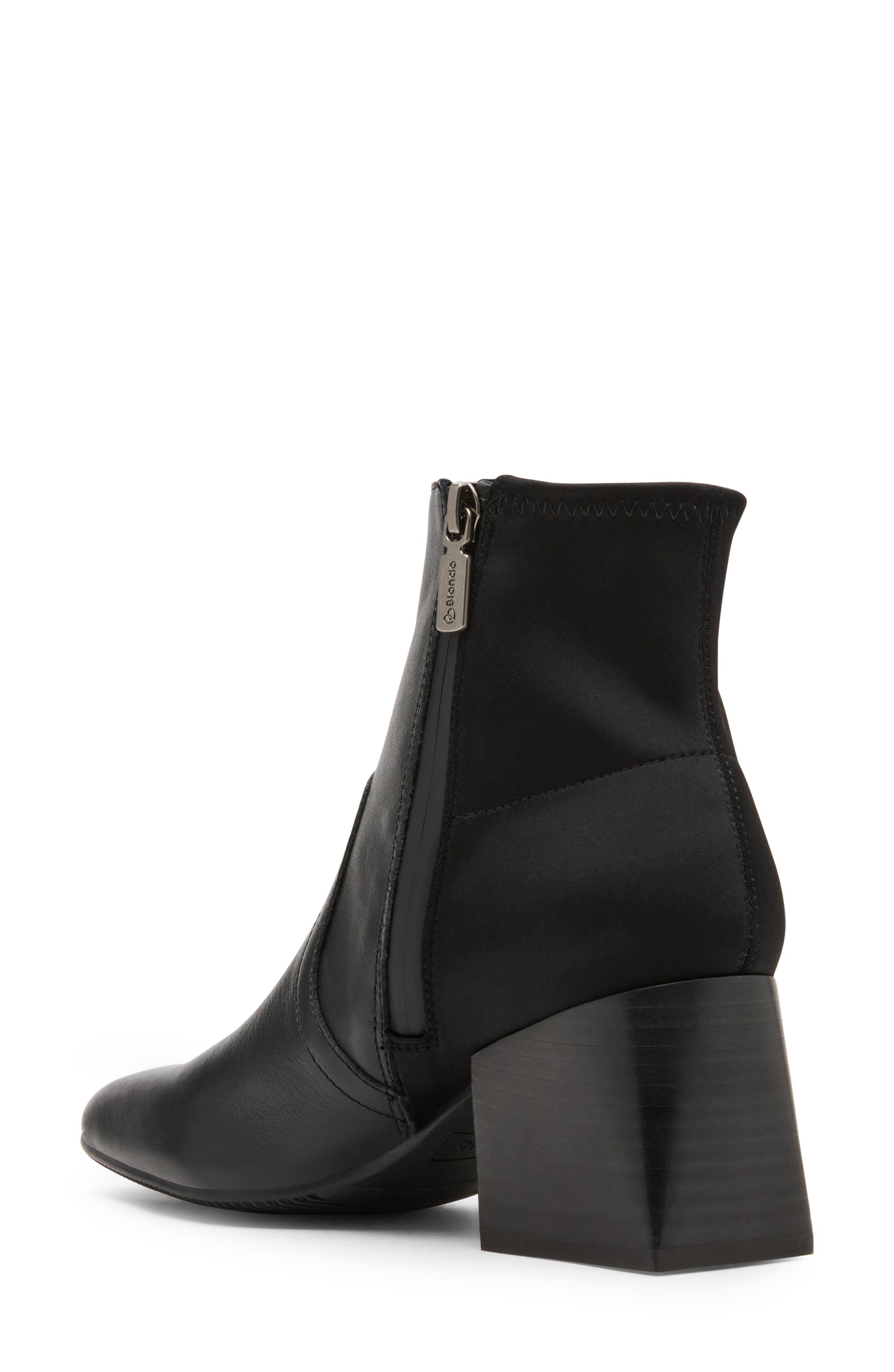Blondo Tamira Waterproof Bootie, Alternate, color, Black Leather