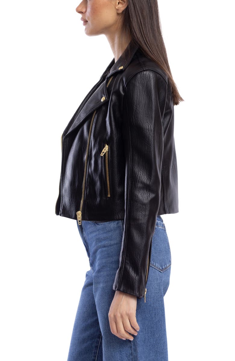 BLANKNYC Faux Leather Moto Jacket, Alternate, color, 