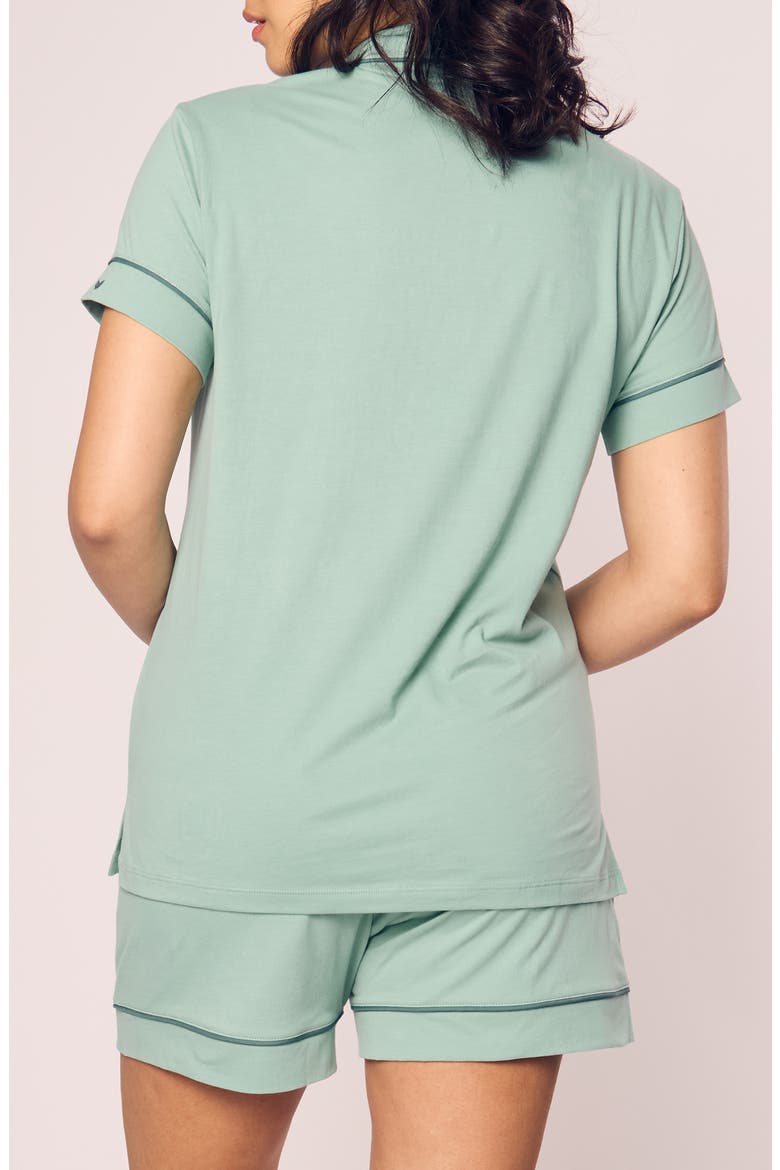 Luxe Pima Cotton Short Pajamas, Alternate, color, GREEN