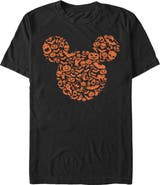 Mickey & Friends Men's Mickey & Friends Halloween Silhouette  Graphic T-Shirt